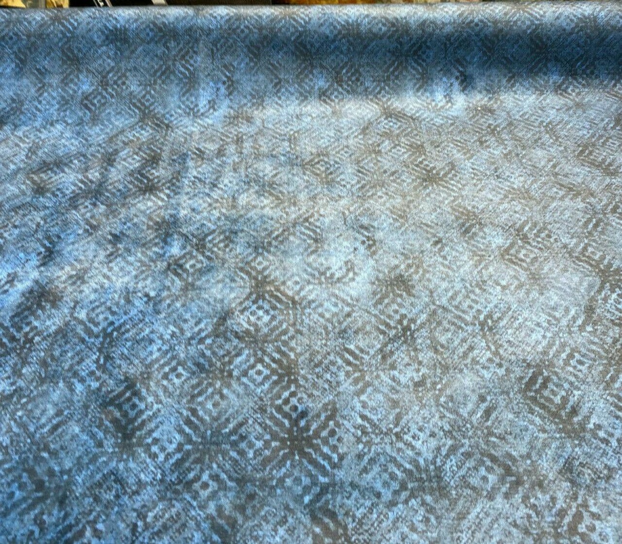 1 Yard Upholstery Velour Fabric Texture Ink Blue 100% Polyester 54 Inch Width